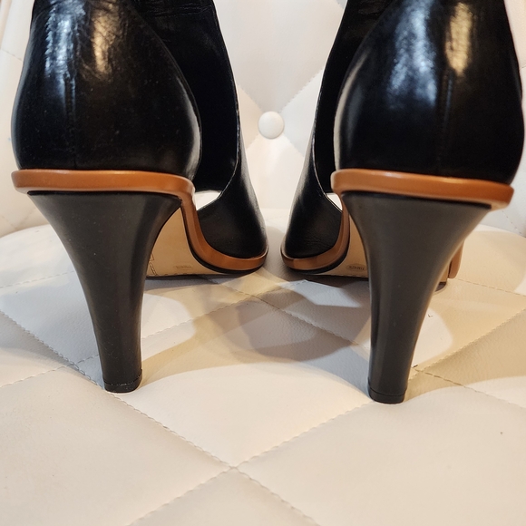Vince Camuto Black Peep-Toe Heels - Picture 5 of 6